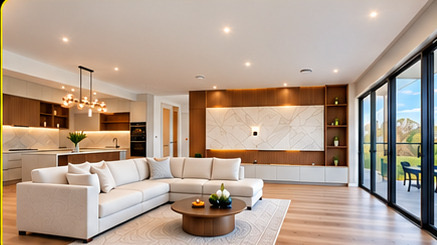 RAVZ open-plan living room and kitchen